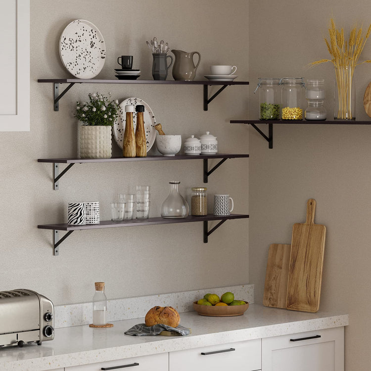 Long Wall Shelves (2 Count)