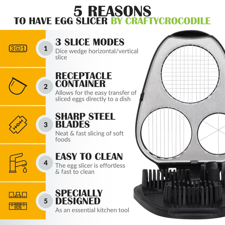 Egg Slicer for Hard Boiled Eggs