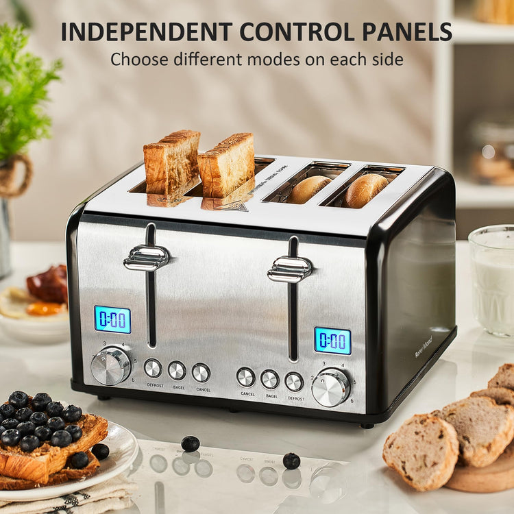Countdown Stainless Steel 4 Slice Toaster with Bagel