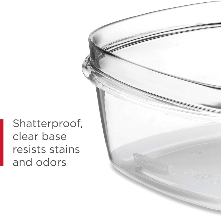 Rubbermaid Premier Food Storage Container, 10 Piece Set, Grey, BPA-Free, Microwave & Dishwasher Safe