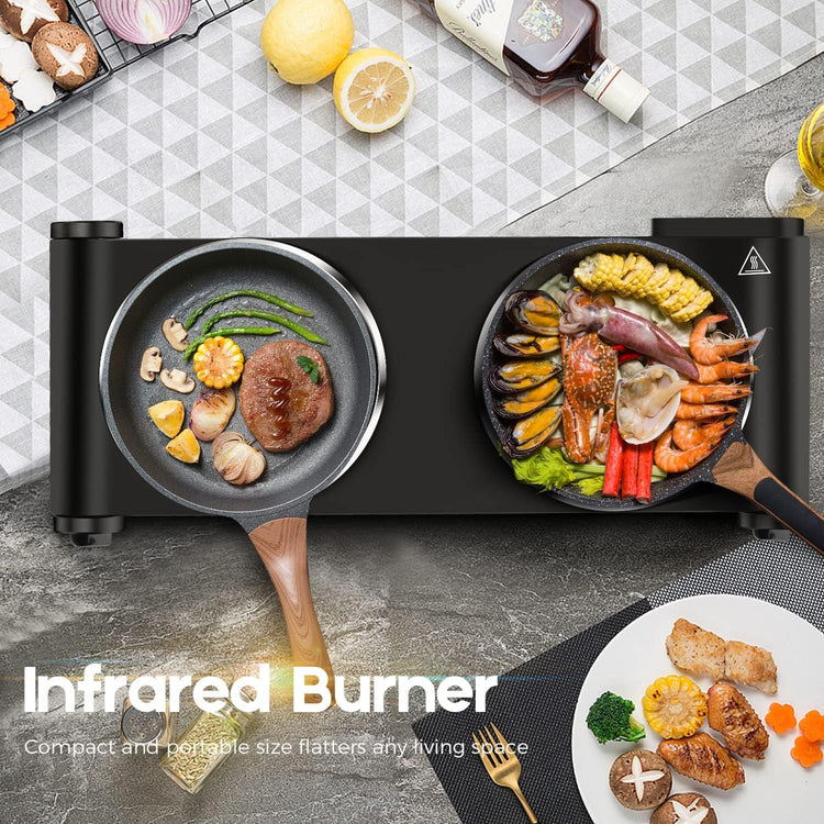 1800W Dual Infrared Burner Electric Hot Plate