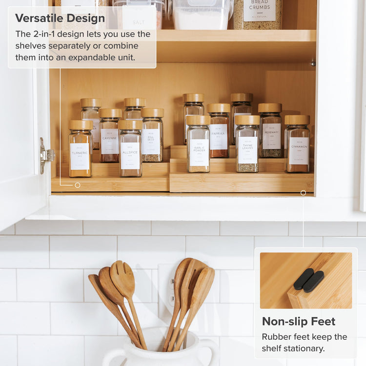 3 Tier Expandable Spice Rack Organizer