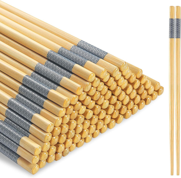 500 Pairs Bamboo Chopsticks Disposable | Reusable | Separated | Bulk | Chinese | -(9.45in)
