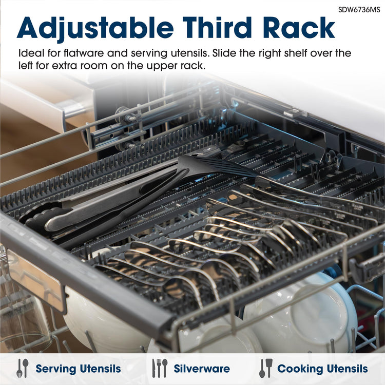 SDW6736MS 24 inch Stainless Steel Dishwasher