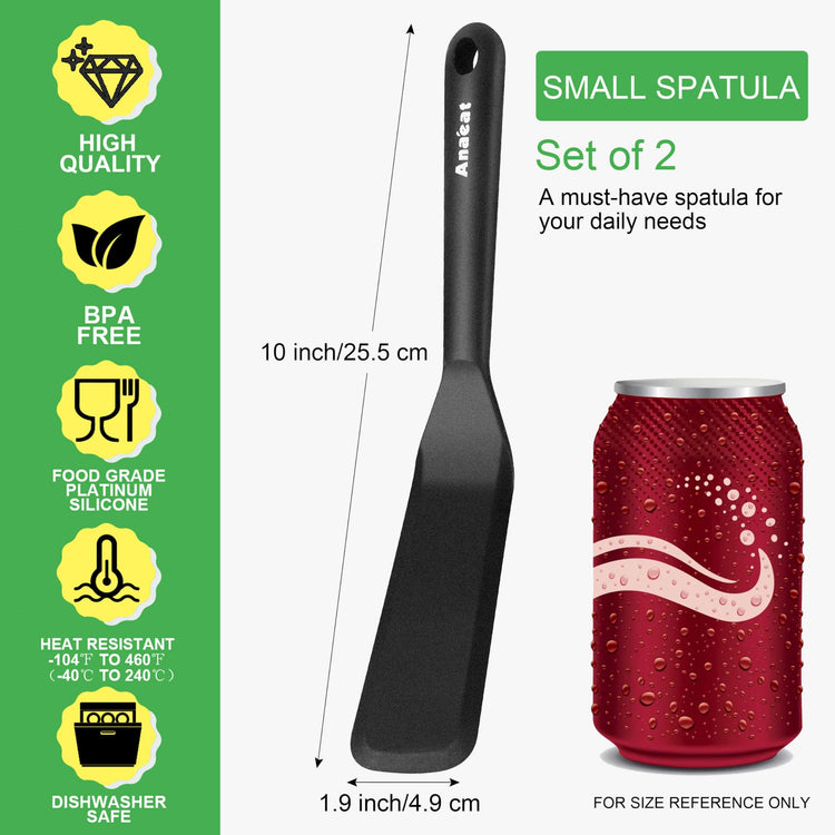 Silicone Thin Spatula Set of 2 (2 Count)
