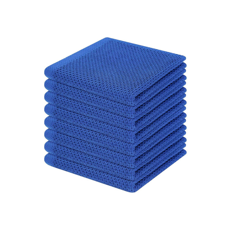 100% Cotton Waffle Weave Kitchen Dish Cloths 8 (8 Count)