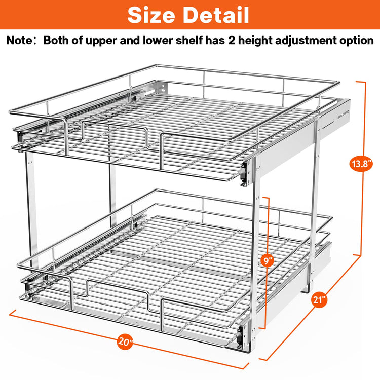 Individual Pull Out Cabinet Organizer