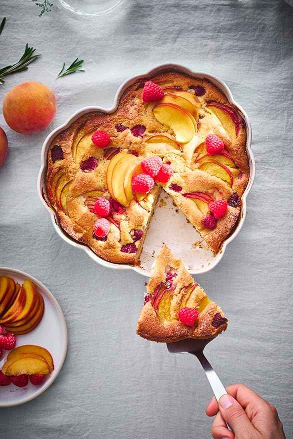 Emile Henry Madeleine Heart Shaped Cake Dish | Rose Candy