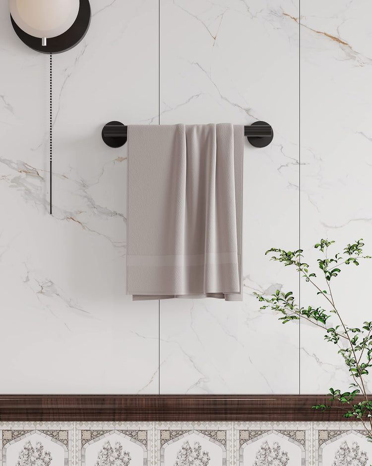 12 Inches Matte Black Towel Bar for Bathroom Kitchen Hand Towel Holder Dish Cloths Hanger SUS304 Stainless Steel RUSTPROOF Wall Mount