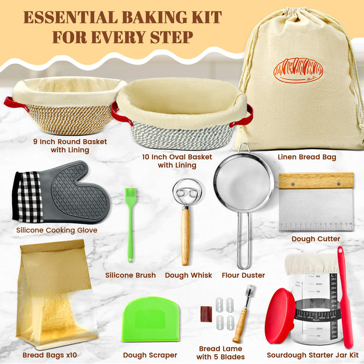 33 Pcs Sourdough Starter Kit (33 Count)