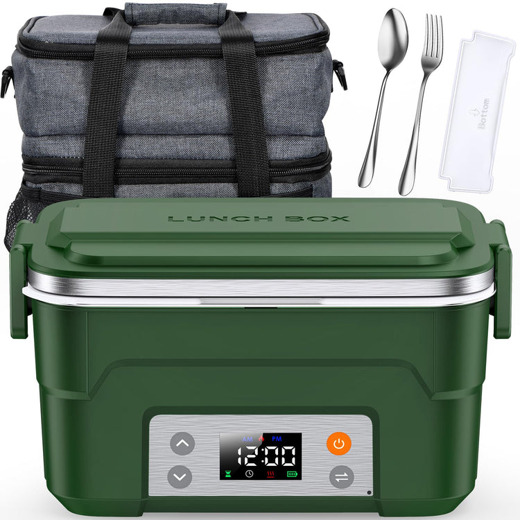 Cordless Electric Lunch Box with Scheduled Heating