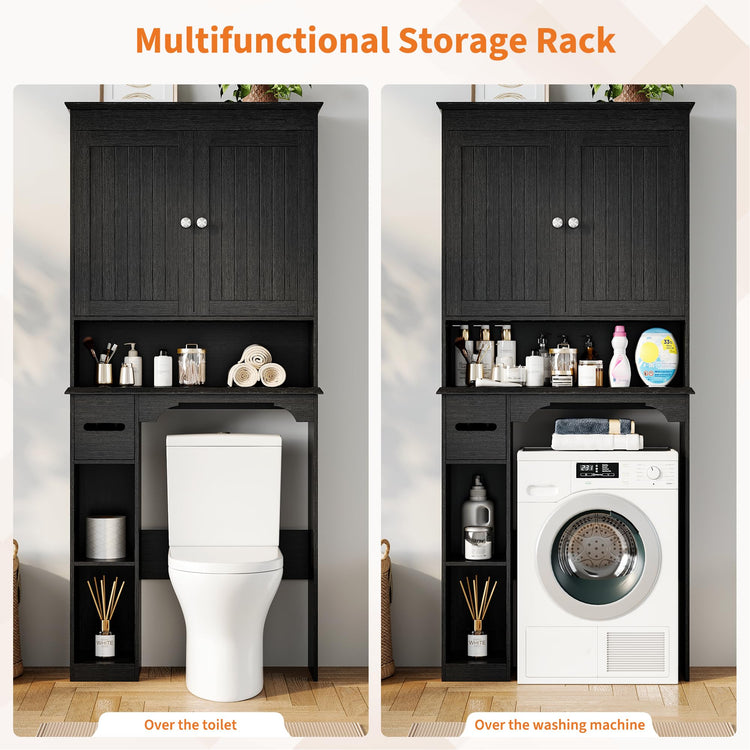 23.6 Inches Wide Toilet Rack with Over The Toilet Storage Cabinet