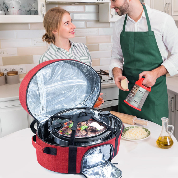 Insulated Slow Cooker Carrying Bag for 6