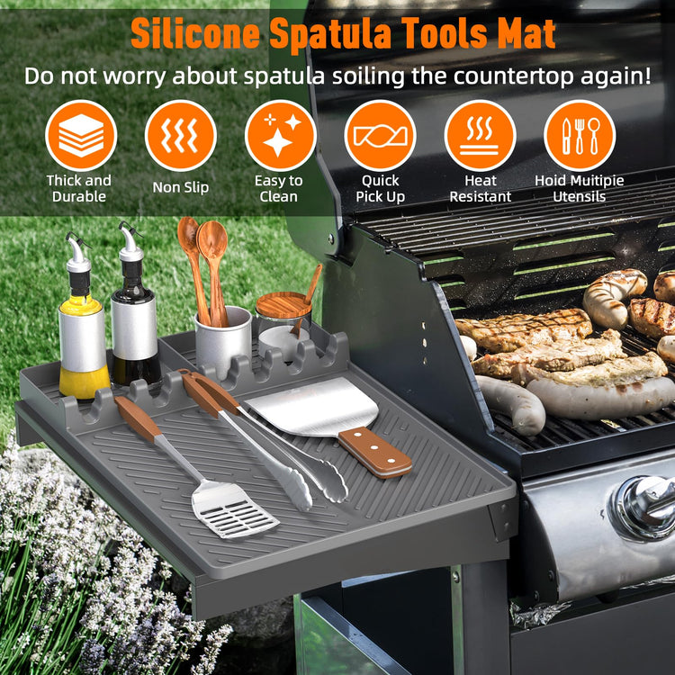 Silicone Grill Mat Compatible with Blackstone