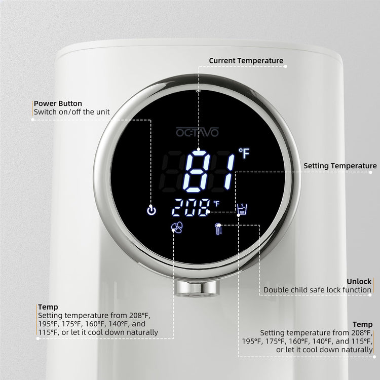 OCTAVO Water Boiler & Warmer 5 Liter