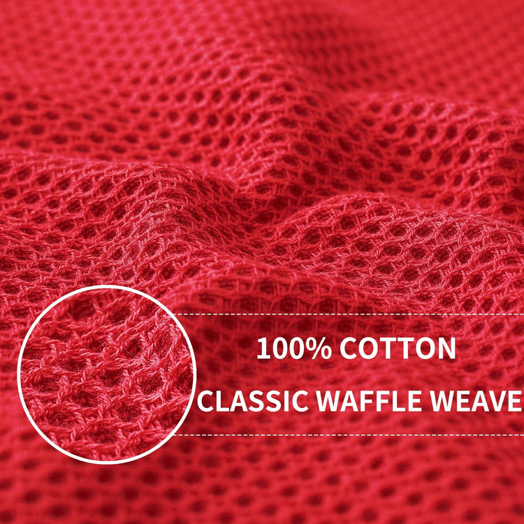 100% Cotton Waffle Weave Kitchen Dish Cloths 12 (12 Count)
