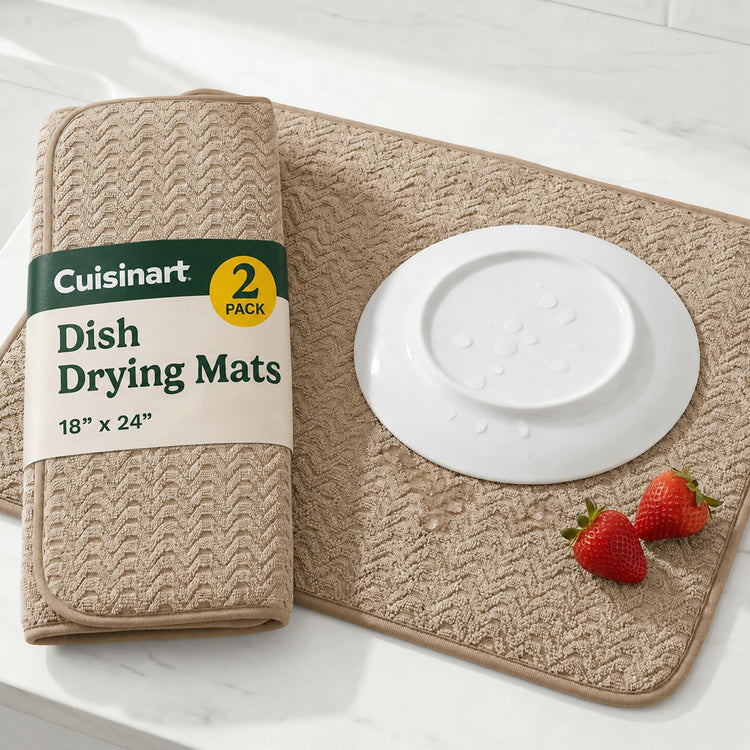 Cuisinart Dish Drying Mat for Kitchen Counter (2 Count)