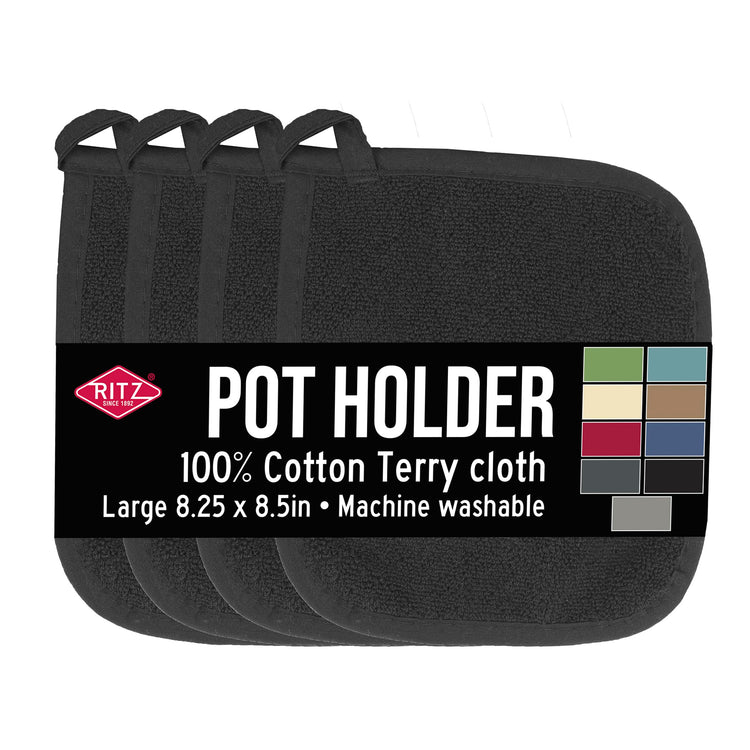 Terry Potholder & Hot Pad (4 Count)