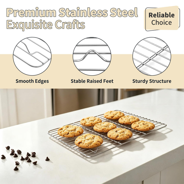 Stainless Steel Baking Sheet with Rack Set