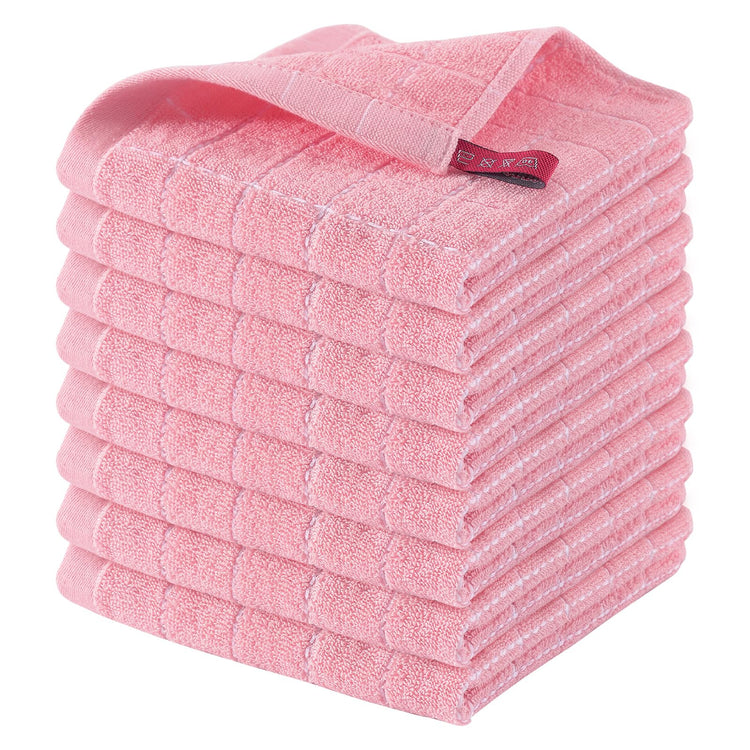 100% Cotton Terry Kitchen Dish Cloths (8 Count)
