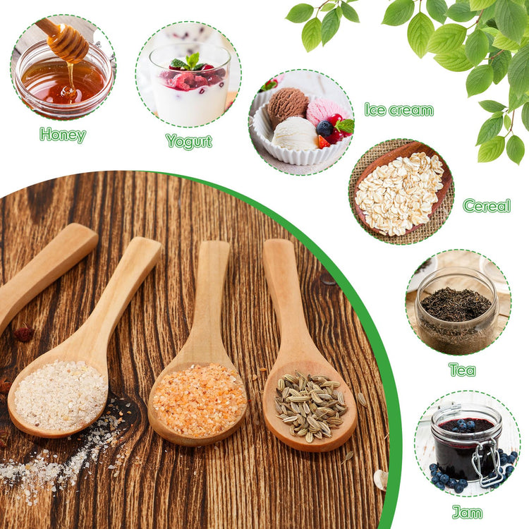 100 Pcs Small Wooden Spoons (100 Count)