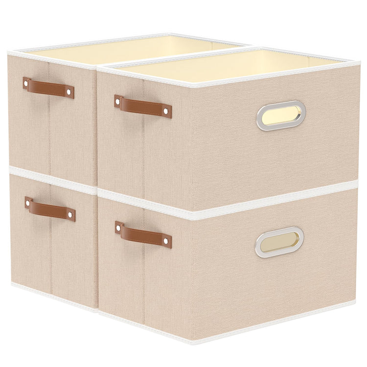 Foldable Storage Baskets for Shelves