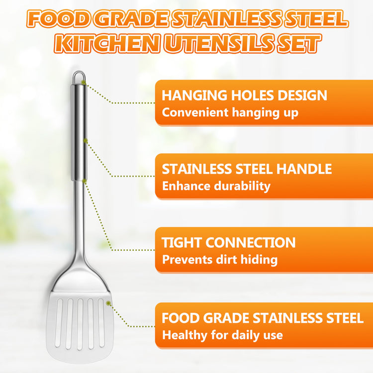 Stainless Steel Cooking Utensils (4 Count)