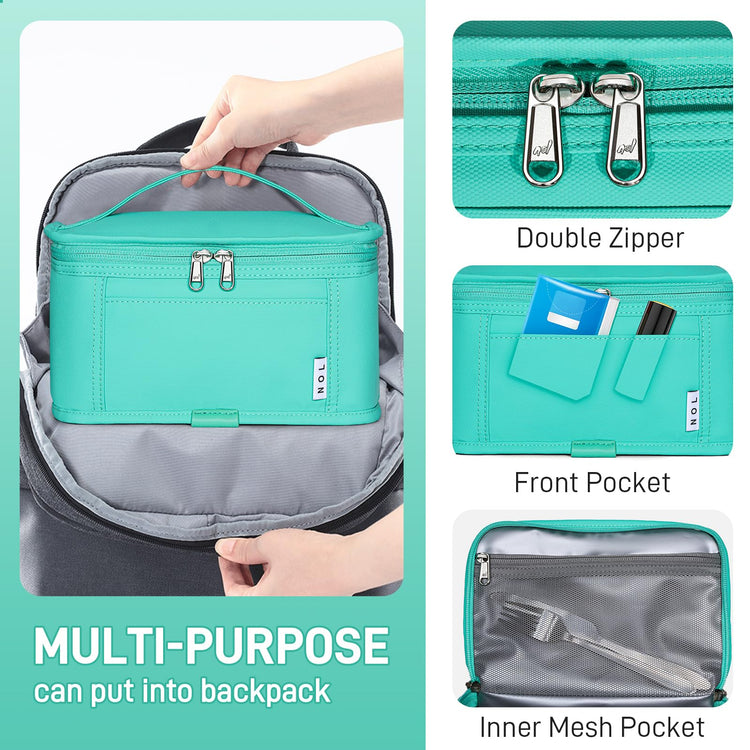 NOL Small Lunch Bag Mini Lunch Box Insulated Lunch Bag for Men