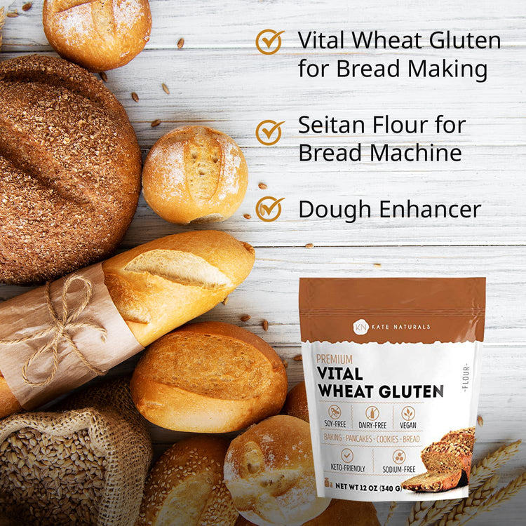 Vital Wheat Gluten for Bread Making (12 Ounce)
