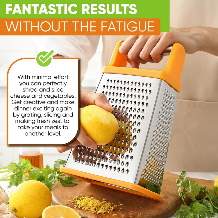 Stainless Steel XL Cheese Grater for Kitchen