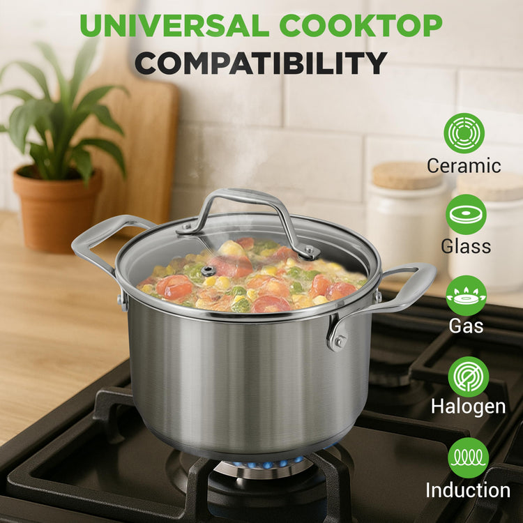 3 Quart Stainless Steel Soup Pot