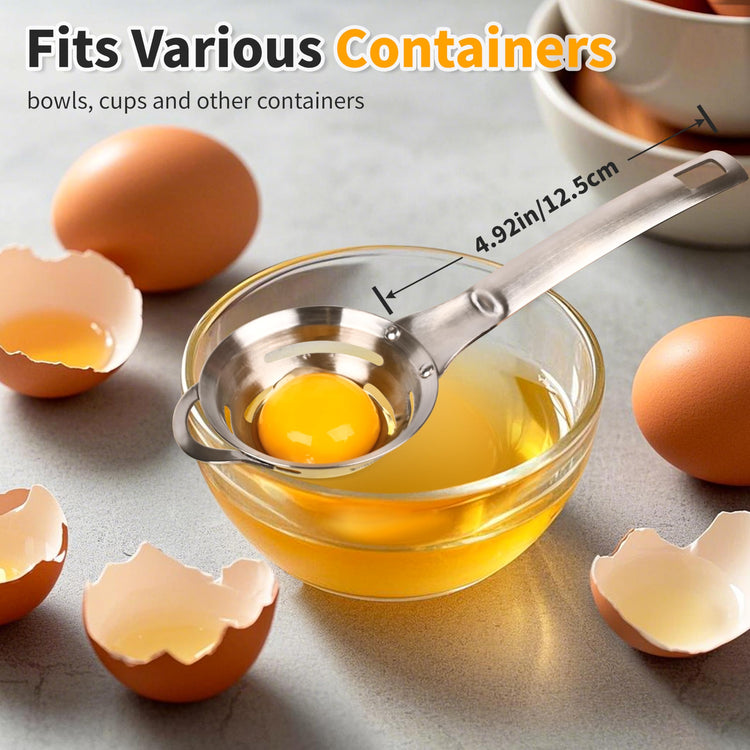 Stainless Steel Egg Yolk White Separator for Raw Eggs