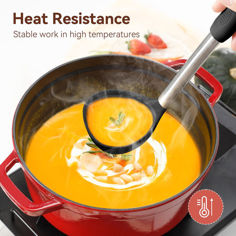 35 Pcs Silicone Cooking Utensils Set BPA Free 446°F Heat Resistant (35 Count)