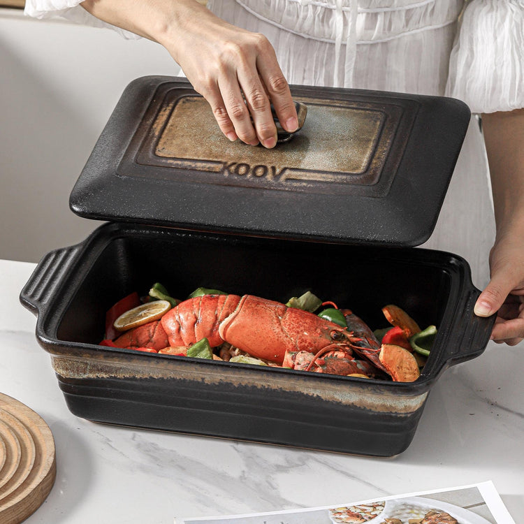 Ceramic Casserole Dish with Lid