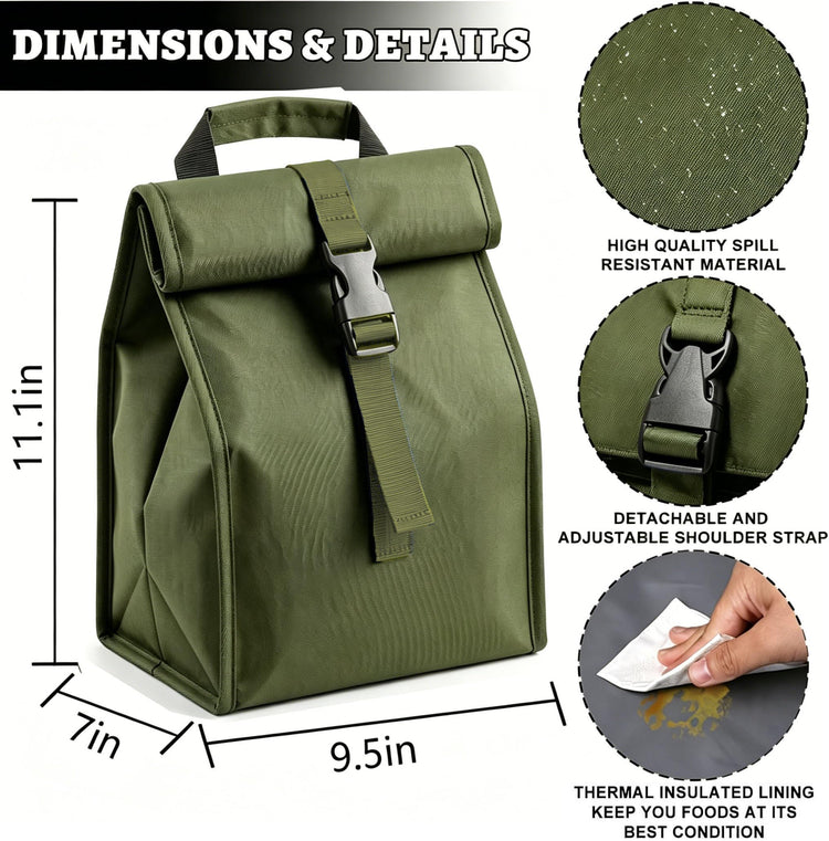 Insulated Foldable Lunch Bag