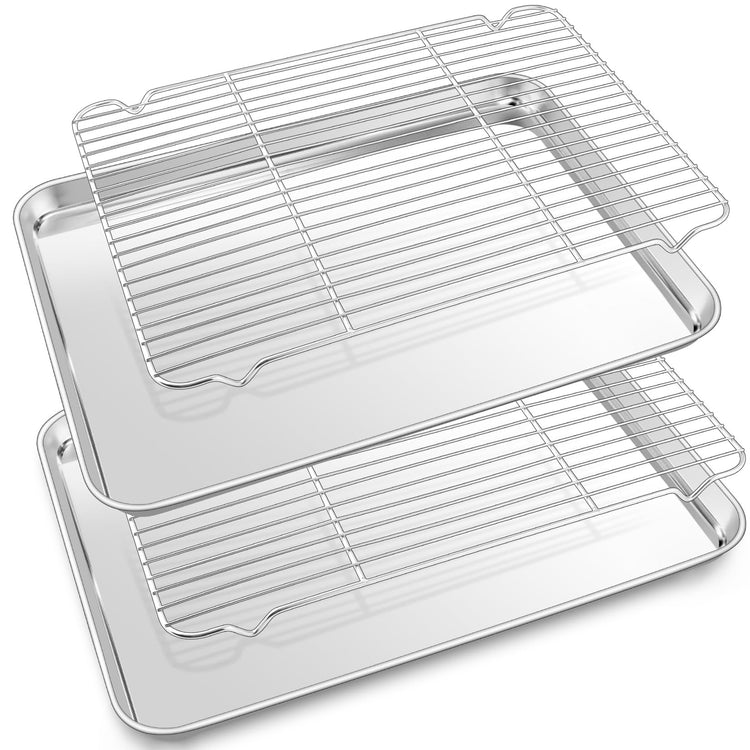 17.5 Inch Baking Sheet with Rack Set
