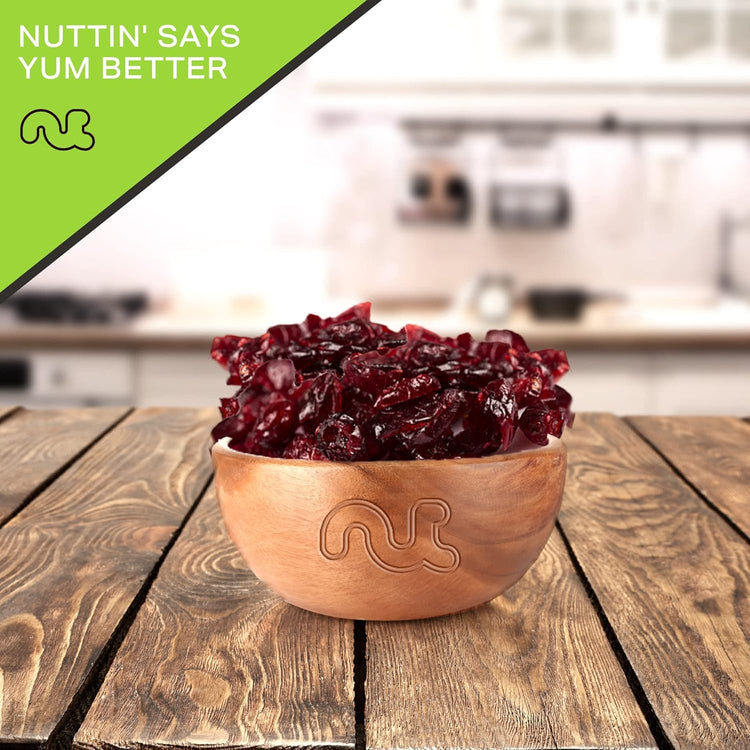 NUT CRAVINGS - Sun Dried Whole Cranberries, Lightly Sweetened (16oz, 1 LB) Bulk Dry Fruits Packed Fresh in Resealable Bag - Sweet Healthy Snack, Naturally Grown, Vegan, Kosher