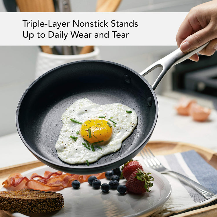Hard Anodized Nonstick Frying Pan Set