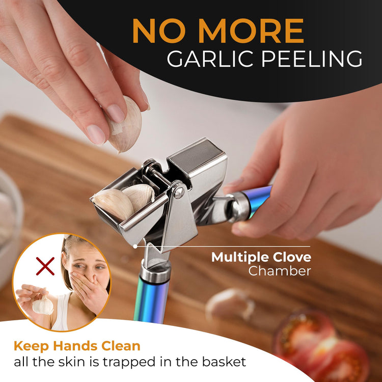 Garlic Press and Peeler Set