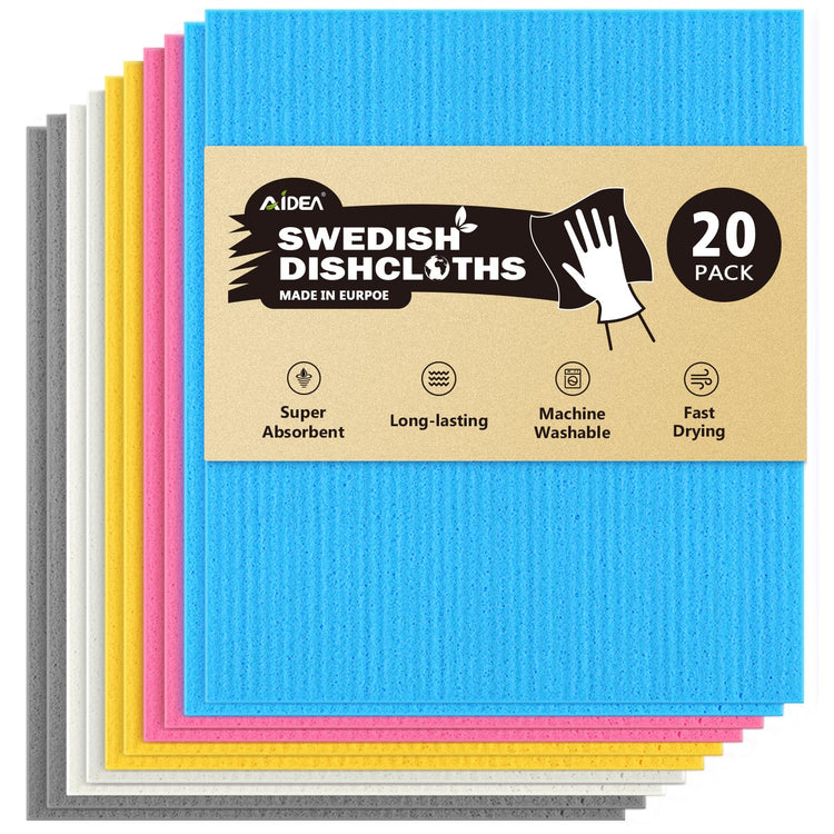 Swedish Dishcloths for Kitchen (20 Count)