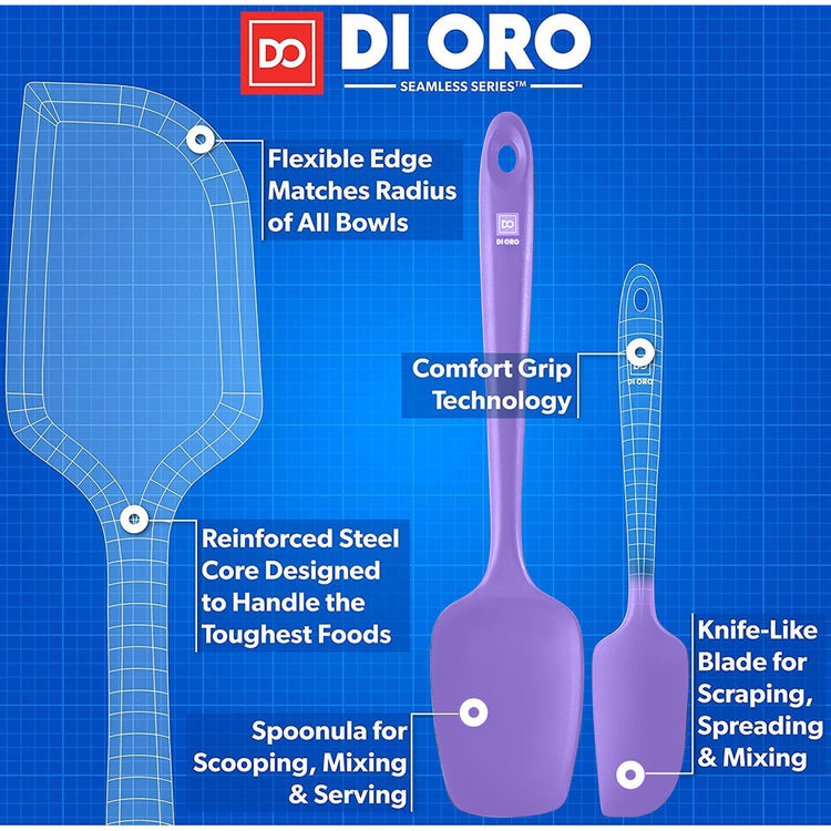DI ORO Silicone Spatula Set (5 Count)