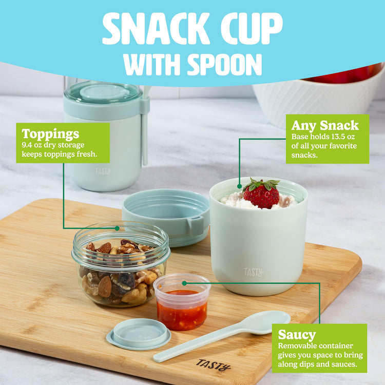 Travel Snack Cups with Spoons (2 Count)