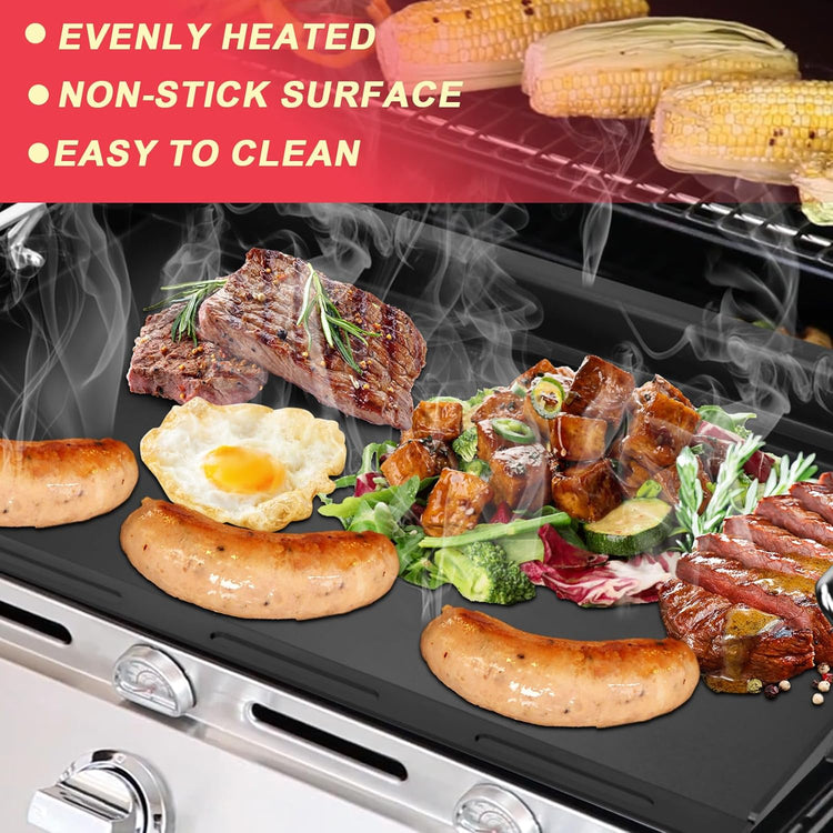 Full-Size Griddle Inserts for Charbroil Performance 2 Burner 463251414 463660421 463630422 463655621, Flat Top Griddle for Char-Broil 463343015 463622514 463631410 463251414 G460-0500-W1 G430-0016-W1 - Nestoria