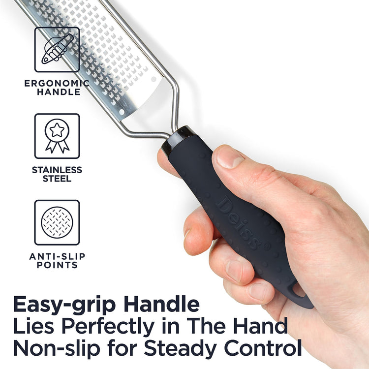 PRO Lemon Zester & Heavy Duty Cheese Grater & Vegetable Grater