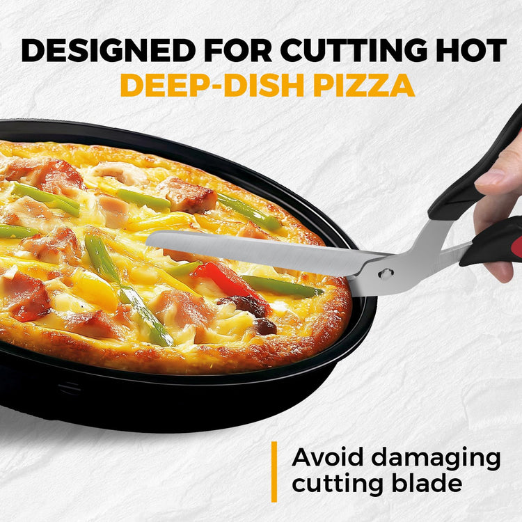 Detachable Pizza Scissors Cutter with Sharp Stainless Steel Blade