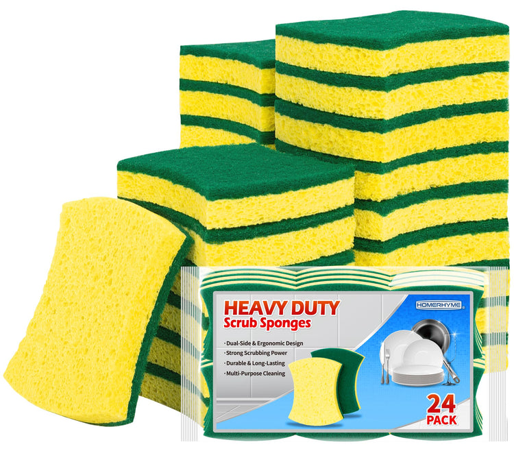 Heavy Duty Scrub Sponge 24 Pack (24 Count)