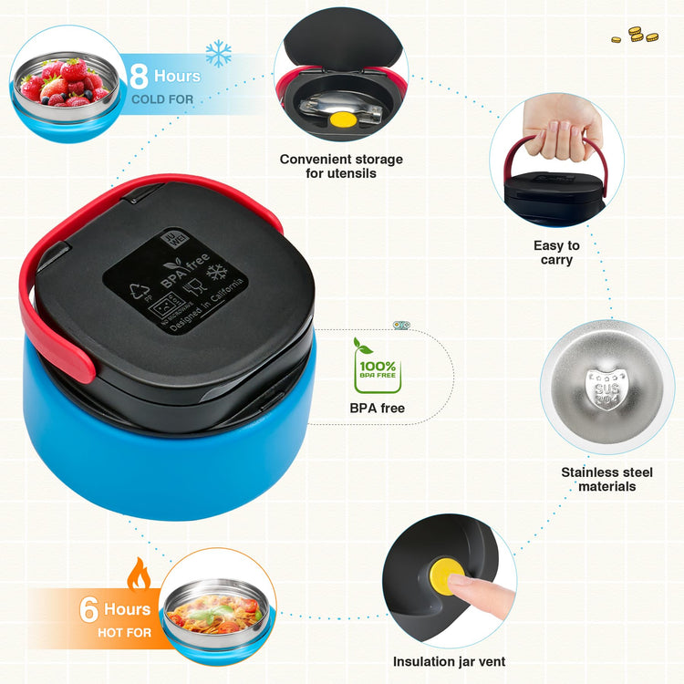 Game Lunch Box for Kids with Thermo