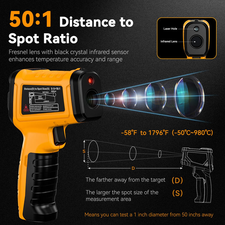 50 1 Infrared Thermometer IR Laser Gun
