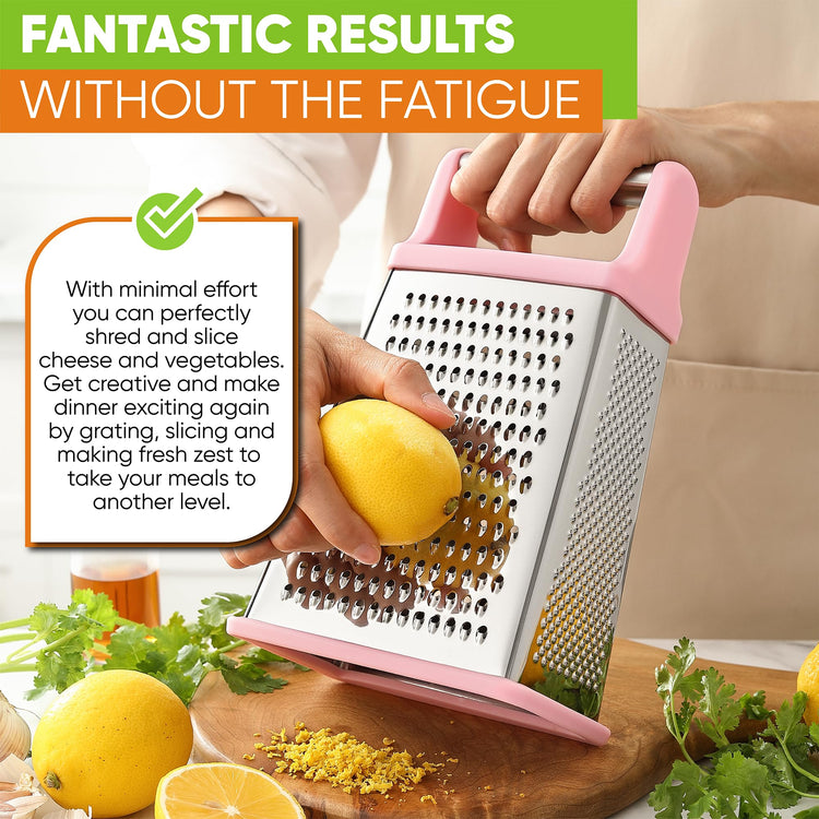 Stainless Steel XL Cheese Grater for Kitchen