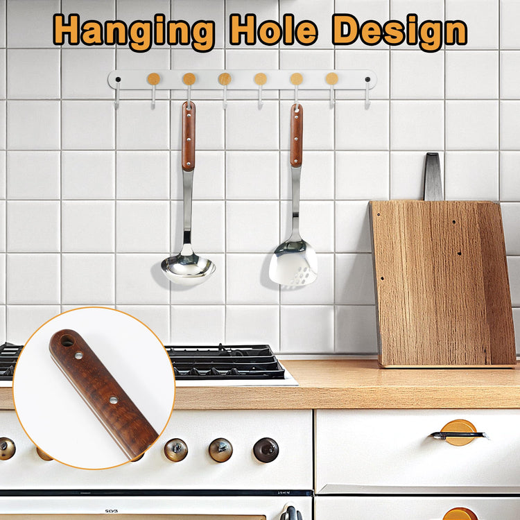 Stainless Steel Wok Spatula and Ladle Tool (2 Count)